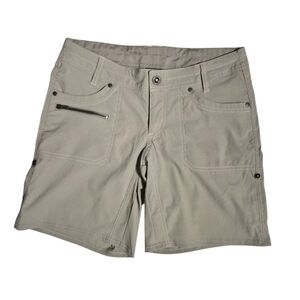 Kuhl Shorts Kliffside Air Roll-up Tan Khaki Outdoors Hiking Adventure size 4